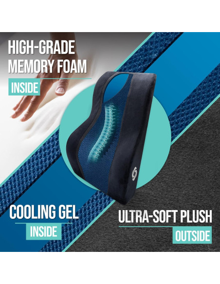 Almohada Lumbar Samsonite SA6257 con Gel Refrigerante