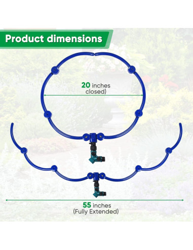 Anillo de Riego ZZM 50,8 cm para Árboles y Arbustos
