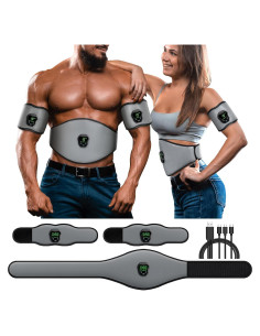 Cinturón de Fitness NEWPINE EMS ABS Estimulador Muscular