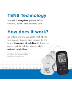 OMRON Max Power Relief Estimulador TENS PM500 para Alivio del Dolor 2