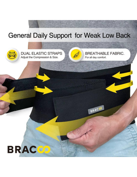 Faja Lumbar Bracoo BS33 Ajustable para Alivio Espalda