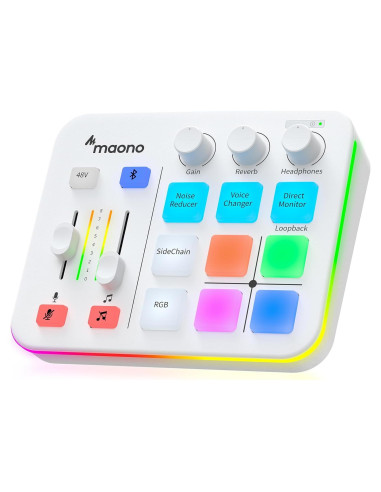 Mezclador de Audio Gaming MAONO G1 NEO RGB Bluetooth 48V