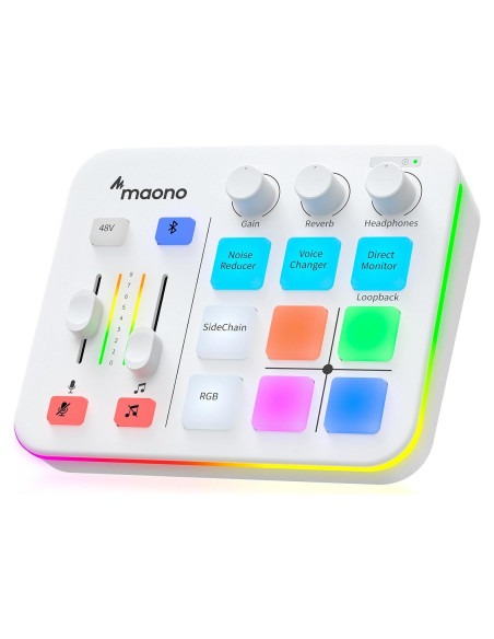 Mezclador de Audio Gaming MAONO G1 NEO RGB Bluetooth 48V