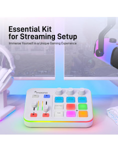 Mezclador de Audio Gaming MAONO G1 NEO RGB Bluetooth 48V 2