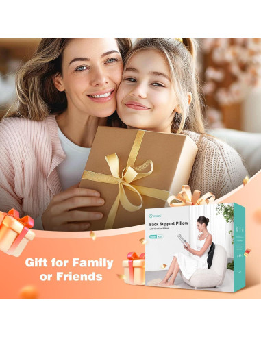 Almohada Lumbar KNQZE KB7 con Calentamiento y Masaje