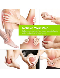 AUVON Estimulador Muscular TENS 4 Canales con 10 Almohadillas 2