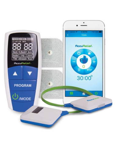 AccuRelief Estimulador TENS EMS Inalámbrico con Control Remoto