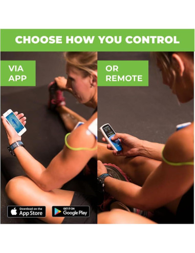 AccuRelief Estimulador TENS EMS Inalámbrico con Control Remoto