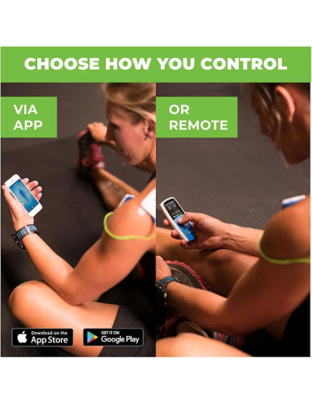 AccuRelief Estimulador TENS EMS Inalámbrico con Control Remoto