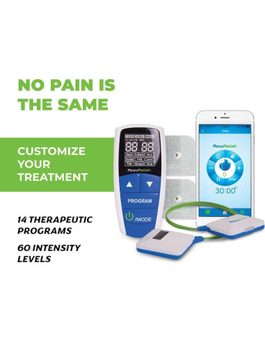 AccuRelief Estimulador TENS EMS Inalámbrico con Control Remoto