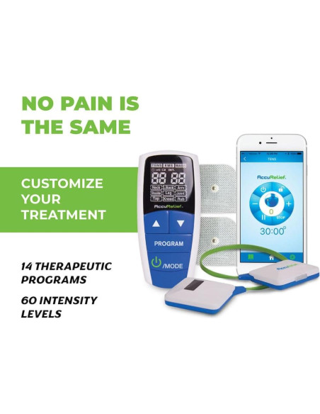 AccuRelief Estimulador TENS EMS Inalámbrico con Control Remoto