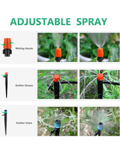 Kit de Riego por Goteo Szxc 64m 163 Piezas Jardín 2