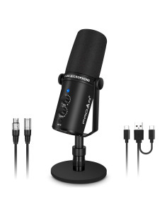 Micrófono Dinámico XLR/USB PROAR V7 con Cancelación de Ruido