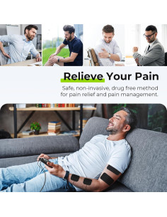 AUVON Estimulador Muscular TENS 3-en-1 con 24 Modos 2