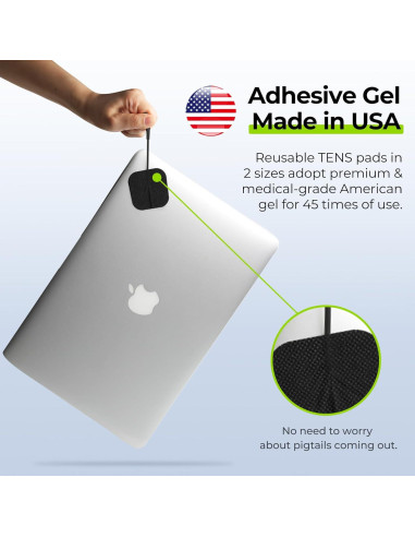 AUVON Estimulador Muscular TENS 3-en-1 con 24 Modos