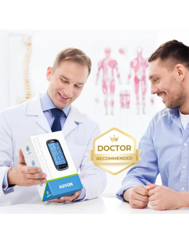 AUVON Estimulador Muscular TENS 3-en-1 con 24 Modos