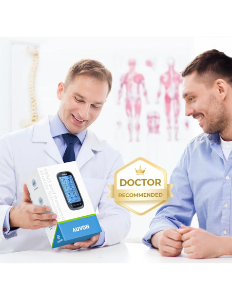 AUVON Estimulador Muscular TENS 3-en-1 con 24 Modos