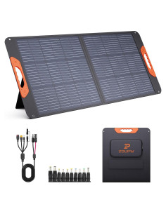 Panel Solar Plegable ZOUPW 100W Monocristalino Impermeable