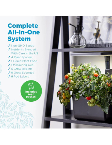 AeroGarden Harvest 2.0 Jardín Hidropónico 6 Cápsulas LED