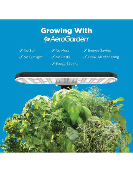 AeroGarden Harvest 2.0 Jardín Hidropónico 6 Cápsulas LED