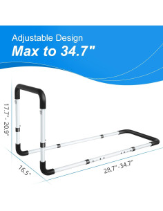 Barandilla de Cama KingPavonini Ajustable para Adultos 2