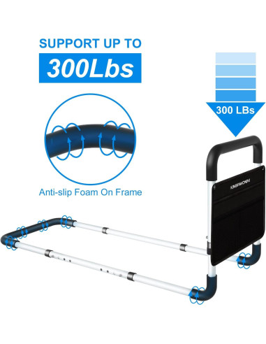 Barandilla de Cama KingPavonini Ajustable para Adultos