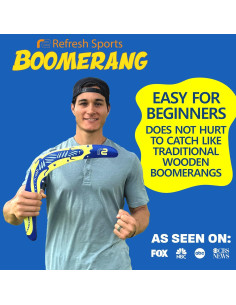 Boomerang Refresh Sports Azul - Espuma EVA para Niños y Adultos 2