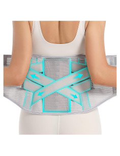 Faja de Soporte para Espalda Baja EGjoey - Mediana Gris