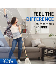 Faja de Soporte para Espalda Baja EGjoey - Mediana Gris 2