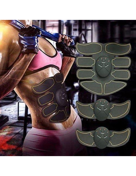 Cinturón de Fitness JoJoMooN Estimulador de Abdomen Negro