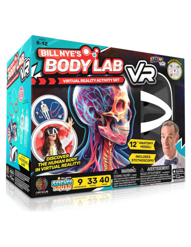 Kit de Ciencia VR Bill Nye - Laboratorio del Cuerpo 30 Piezas