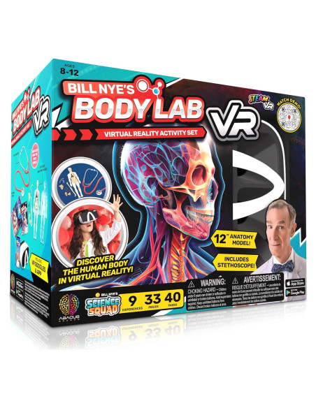 Kit de Ciencia VR Bill Nye - Laboratorio del Cuerpo 30 Piezas