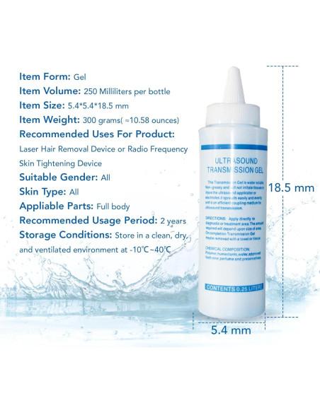 Gel Refrigerante Viqure para Depilación y Cuidado Facial