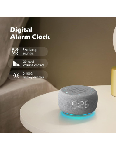 Reloj Despertador Buffbee 2-en-1 con Sonidos y Luces