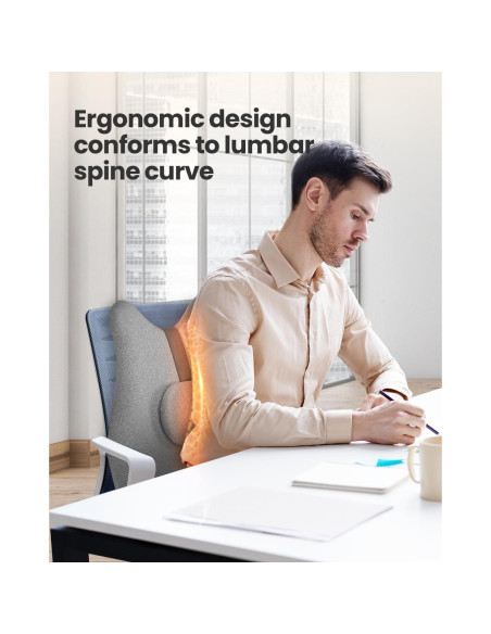 Almohada Lumbar CILI con Masaje y Calefacción 43x14x48cm