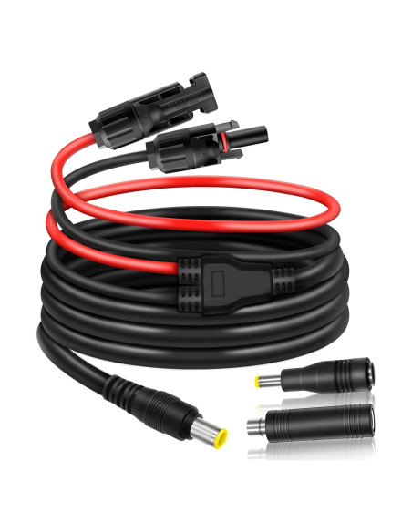 Adaptador Solar COMeap MC4 a DC 8mm 1.8m para Generadores