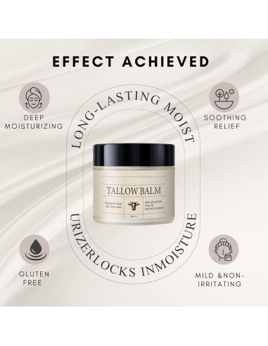 Bálsamo Hidratante de Grasa de Res Orgánica con Miel 166g