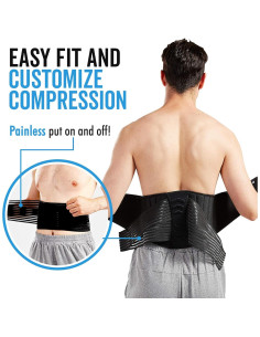 Faja Soporte Lumbar Bodyprox Unisex 71-127 cm Ajustable 2