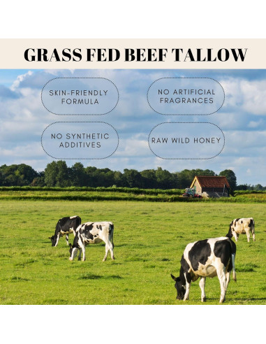 Bálsamo Hidratante de Grasa de Res Orgánica con Miel 166g