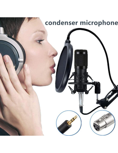 Kit de Podcast BM-800 CofeLife con Brazo y Filtro Antipop