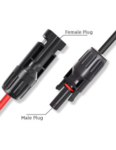 Conector Solar Goupchn DC 8mm a Adaptador 5.5x2.5mm 2