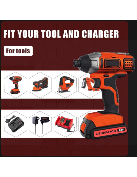 Paquete 2 Baterías 3.8Ah Black & Decker 20V Litio