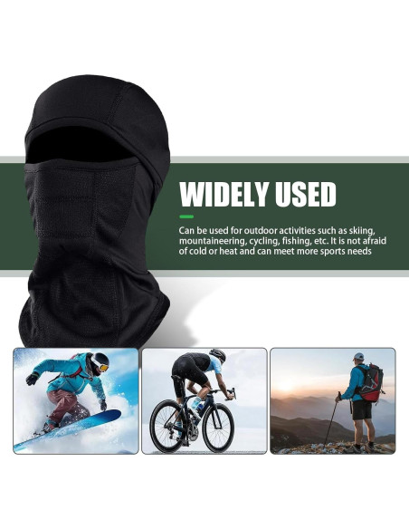 Forro de Casco de Motocicleta Zeathery Herymz3232bl Térmico Negro 40x24cm