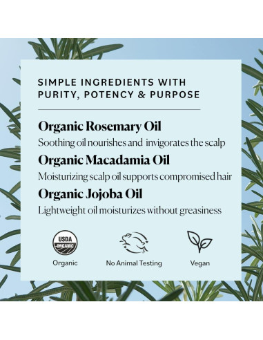 Aceite de Romero Orgánico Sky Organics 59 ml - Crecimiento Cabello