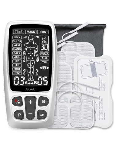 Alcedo Estimulador Muscular TENS EMS 41 Modos Alivio Dolor