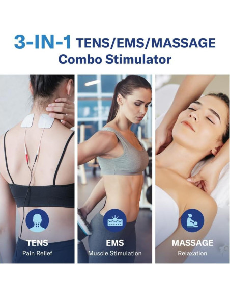 Alcedo Estimulador Muscular TENS EMS 41 Modos Alivio Dolor
