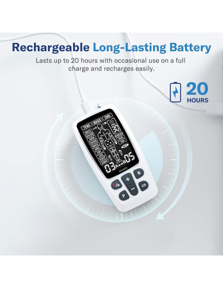 Alcedo Estimulador Muscular TENS EMS 41 Modos Alivio Dolor