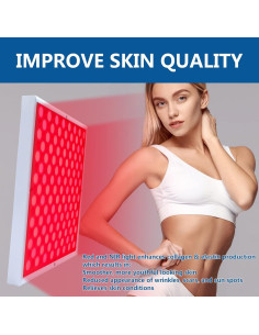 Panel de terapia LED roja Rhmip01 25x3cm para piel 2