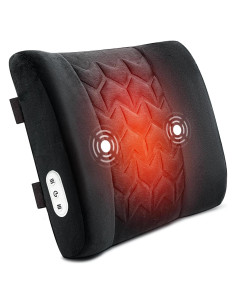 Almohada Lumbar Calentada CILI con Masaje Vibrante Negro