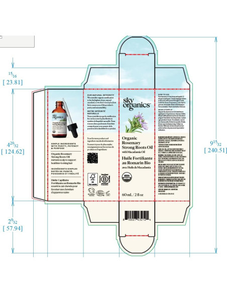 Aceite de Romero Orgánico Sky Organics 59 ml - Crecimiento Cabello